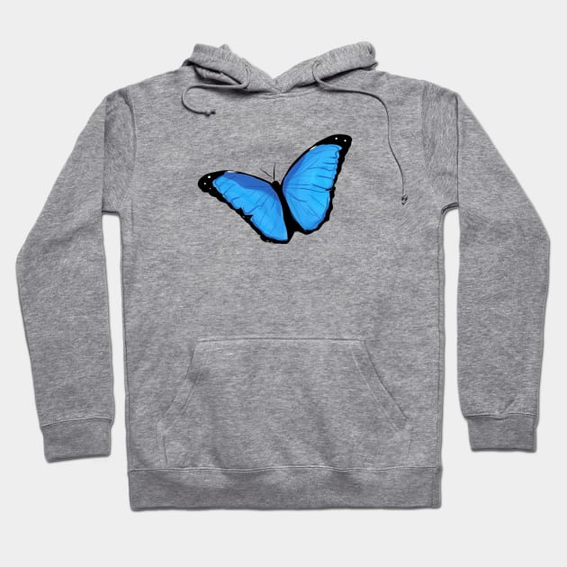 Morpho Butterfly Hoodie by ubercuties